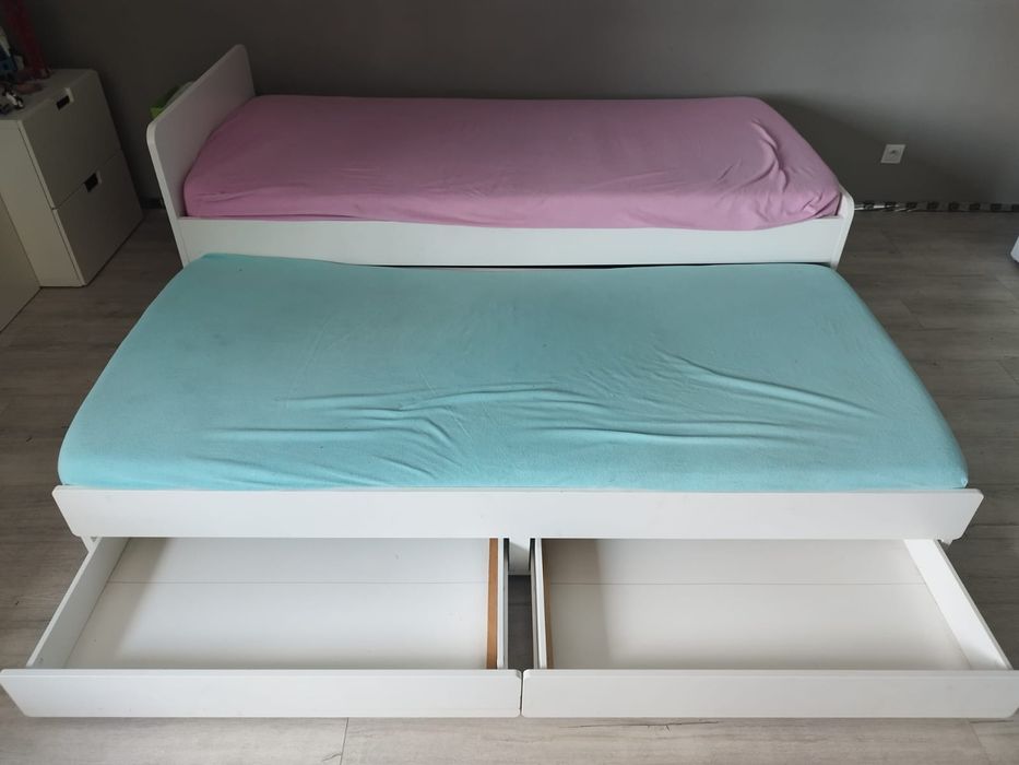 Łóżko IKEA 2w1 + 2 materace