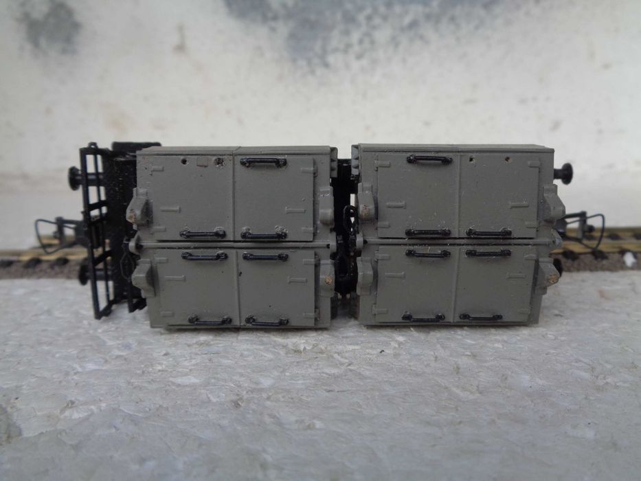 1:87 PIKO vagão mercadorias 2 contentores comboio