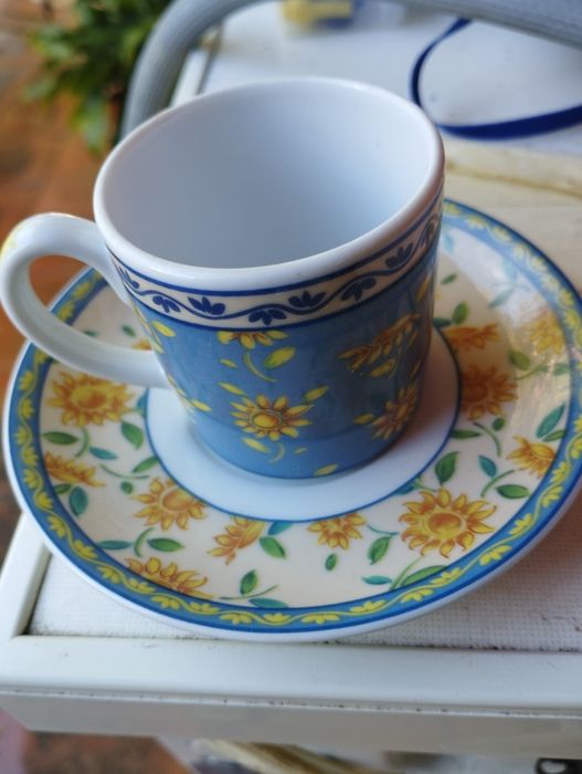 Chávena e pires da vista alegre