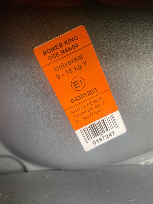 Fotelik Britax Romer  9-18kg