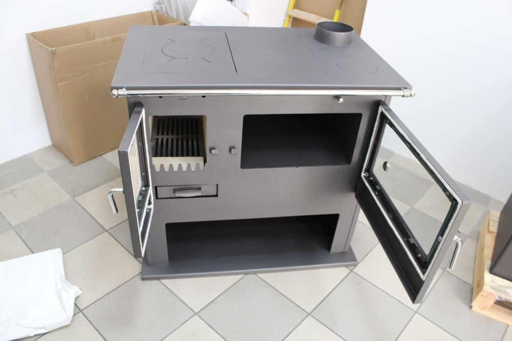 Piec piecyk kuchenny kuchnia na drewno Viki Lux 10,5kW  RATY 0% EKO