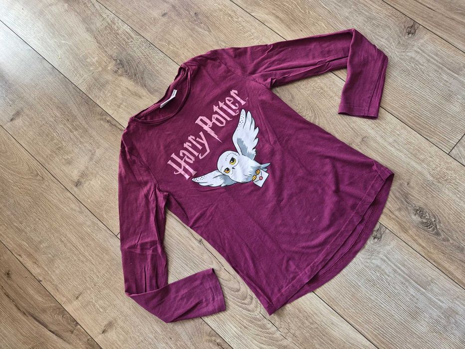 Prześliczna koszulka t-shirt longsleeve Harry Potter r. 146-152 stan super