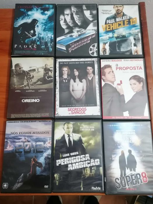 filmes, acção, terror, comédia, romance, etc.