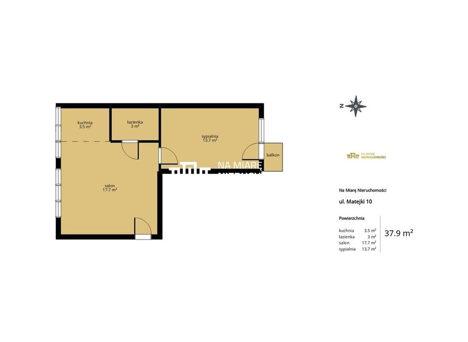 Mieszkanie po remoncie | 38m2 | ul. Matejki 10