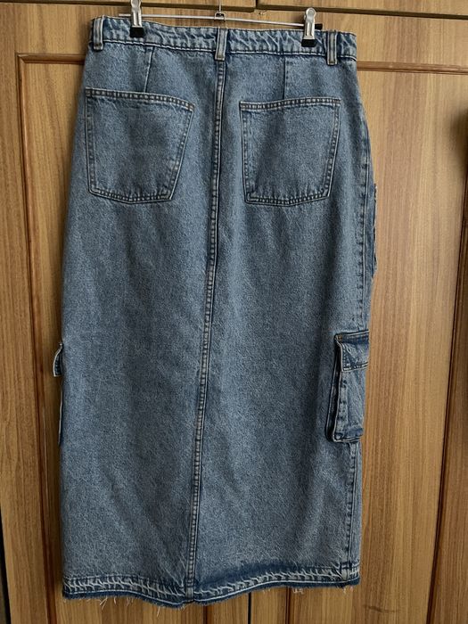 Джинсовая юбка карго XL