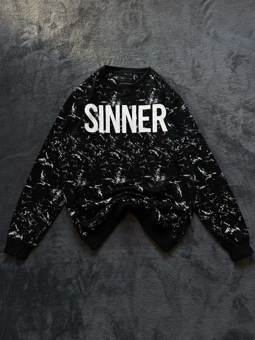 Bluza House Sinner Oversize Crewneck Sweatshirt Black Marble OG Wiosna