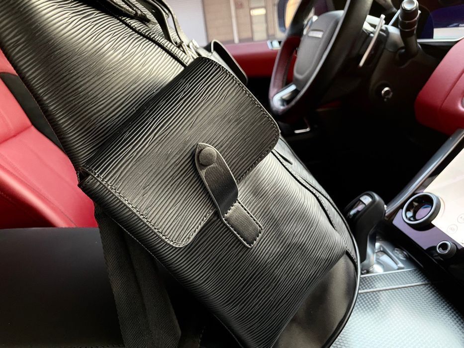 Louis Vuitton x Supreme мужской рюкзак черный оригинал портфель ранец