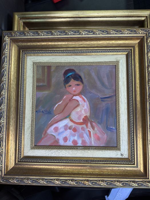 quadro oleo classico Maria Fernanda Amado