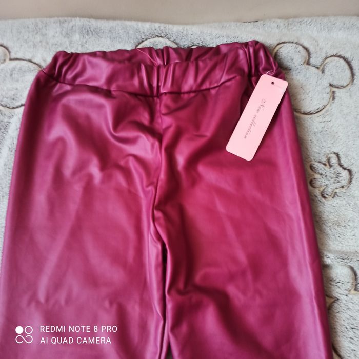 Legginsy z eko skórki 158/164