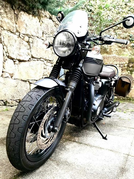 vendo triumph bonneville t120, black edition, impecável, com apenas 24400 kms.