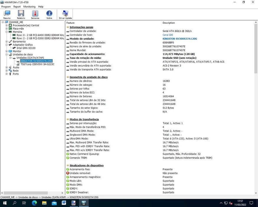 Computador DI Core2duo SSD e Windows 7 COA
