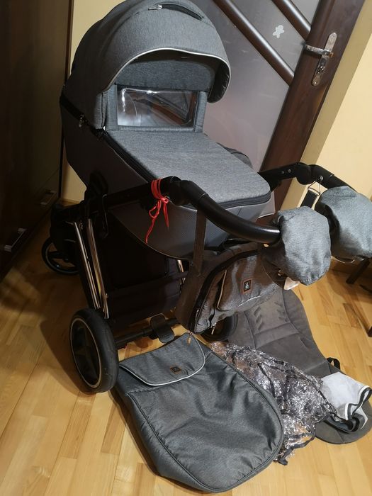 Wózek 2w1 ADAMEX wraz ze wszystkimi akcesoriami