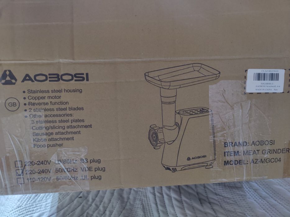 Aaobosi MZ-MGC04  электрическая мясорубка 4-в-1