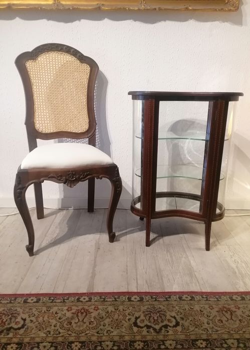 Par Mesas rim, Vitrines (Mesinhas Cristaleiras apoio cabeceira) Inglês