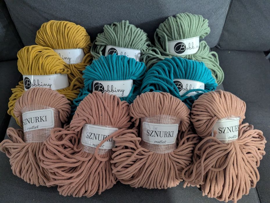 Sznurek bawełniany 5mm bobbiny