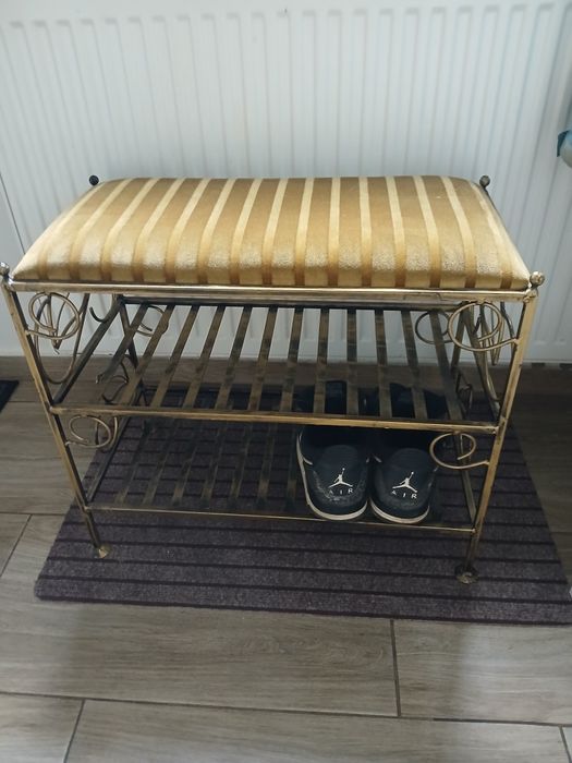 Szezlong, półka na buty z siedziskiem