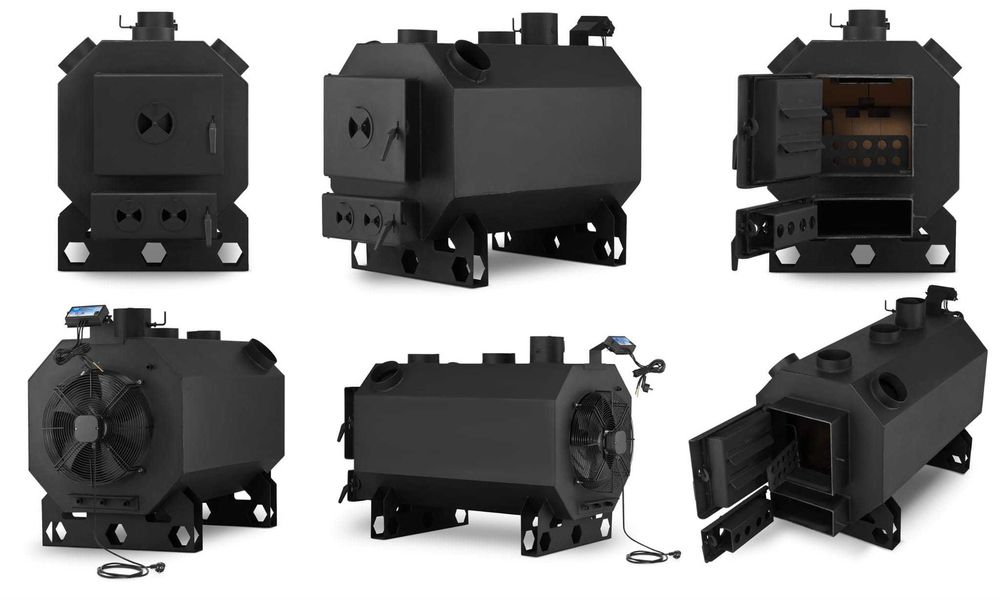 Piec nadmuchowy z nadmuchem dmuchawa OKTAGON o mocy 35 kW