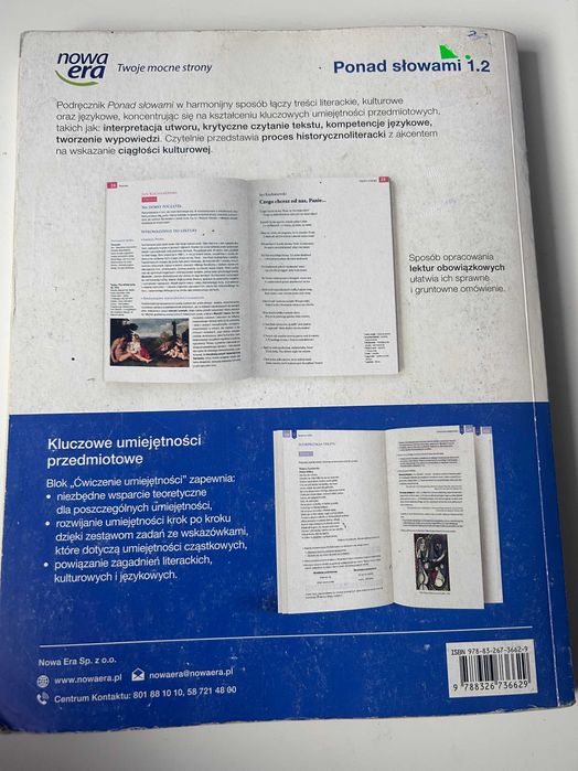 Ponad słowami 1, część 2 (Nowa Era) — podręcznik Rogoźnik • OLX.pl