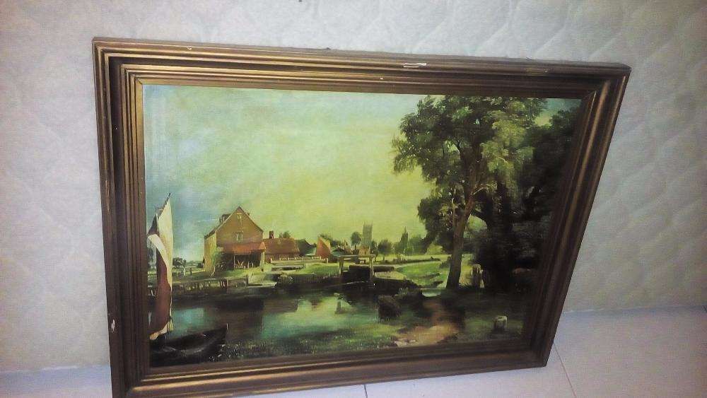 Quadro antigo a óleo