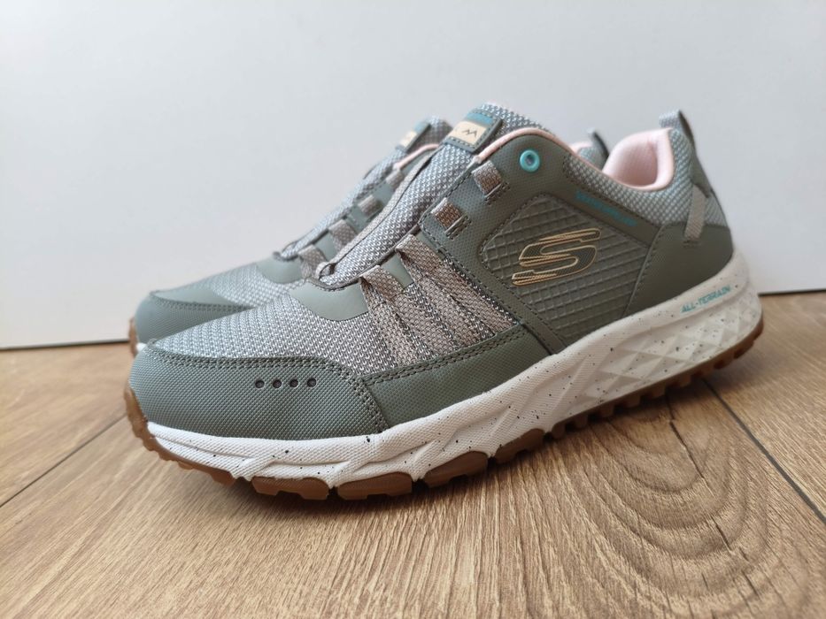Skechers Escape Plan - Endless Pursuit sneakersy damskie oliwkowe trekkingowe 39 26 cm