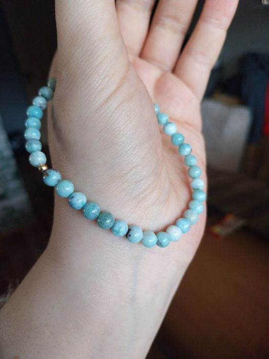Bransoletka kamień naturalny larimar