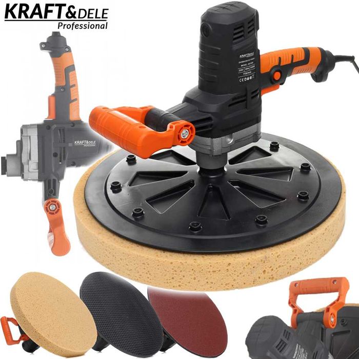 KRAFT&DELE Zacieraczka Szlifierka Tynków Polerka 1050w Zestaw KD1544