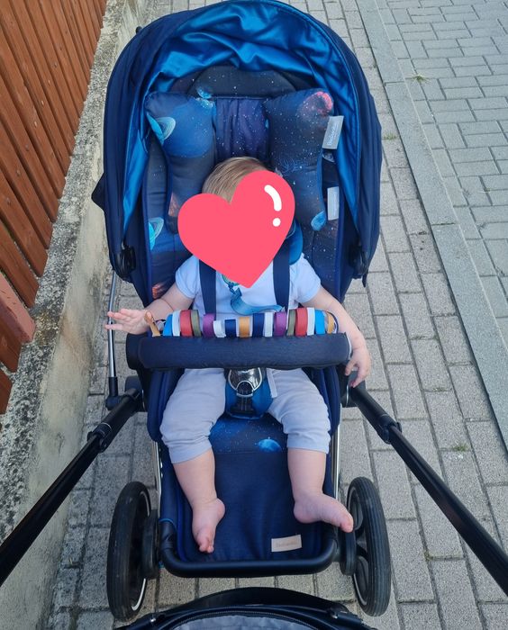Cybex e-Priam 1.0 Navy Blue 3w1 + bogaty zestaw akcesoriów! Po 1 dziecku!