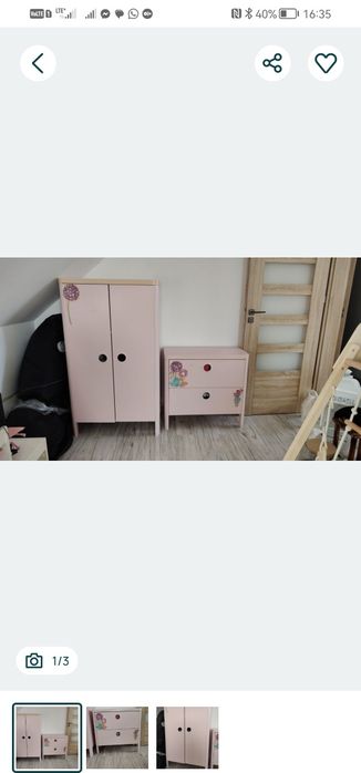 Szafa i komoda do pokoju dziecięcego