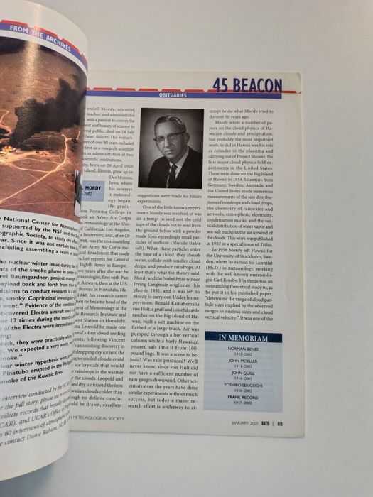 BAMS - Bulletin of The American meteorological society

Volume 83 Numb