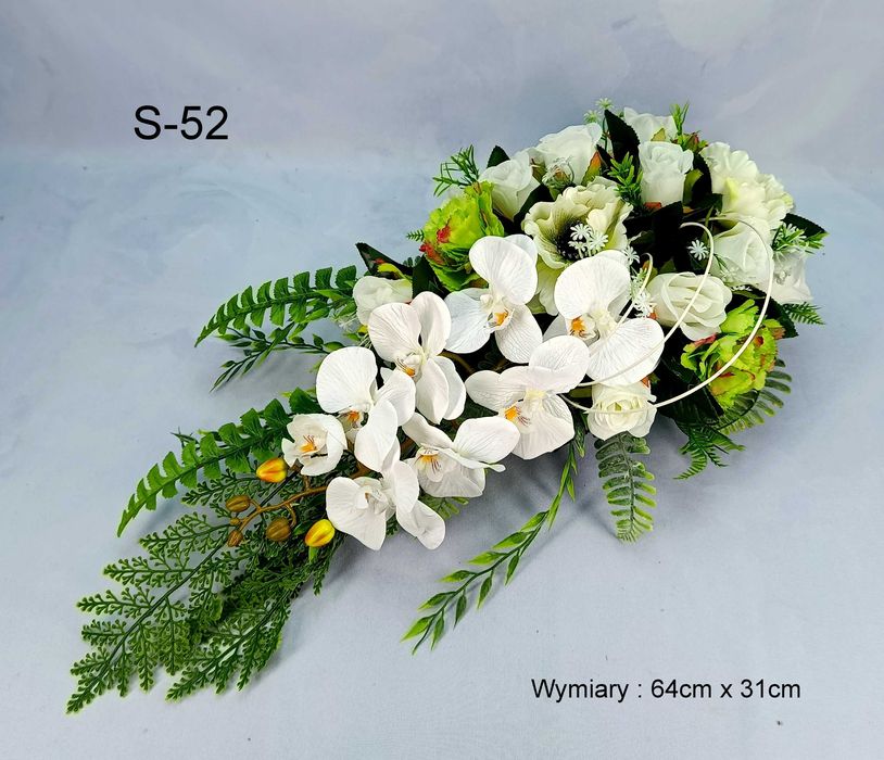 Kompozycje kwiatowe, stroik na cmentarz, na grób