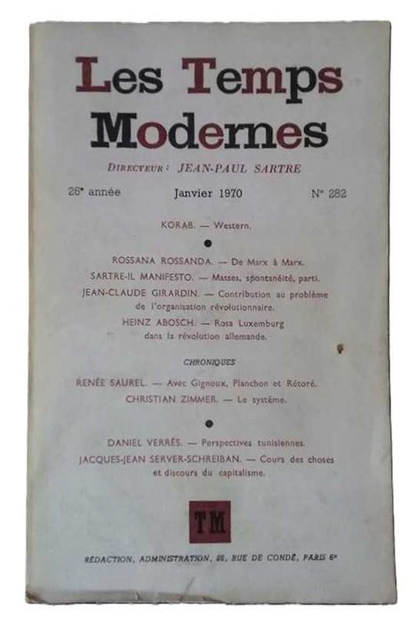 Les Temps Modernes - N.º 282