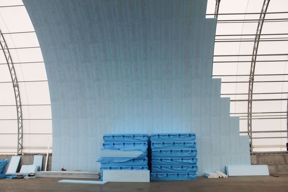 Izolacja Termiczna do Hal Tunelowych Łukowych Tentów Styrodur XPS AGRO