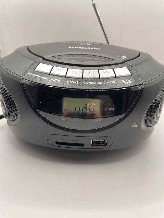 Gelielim Boombox – przenośny odtwarzacz CD z Bluetooth radioAM/FM 6012