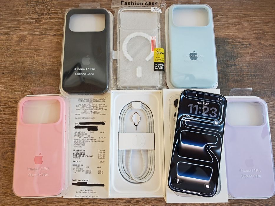 iPhone 17 Pro 6.3" 256GB Branco Seminovo(Usado 1 dia) C/Garantia Aceito Retomas