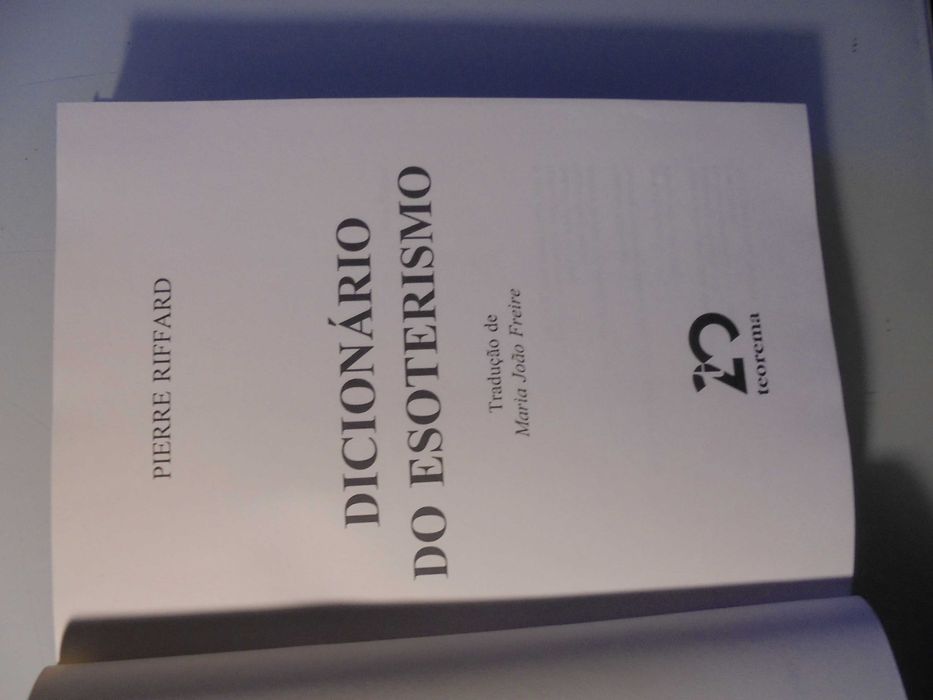 Riffard (Pierre);Dicionário do Isoterismo