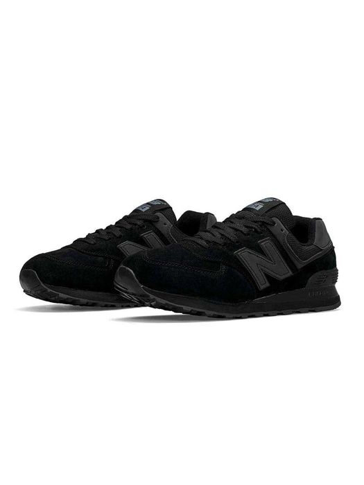 !SALE! New Balance 574 Full Black 36 37 38 39 40 41 42 43 44 45 замша