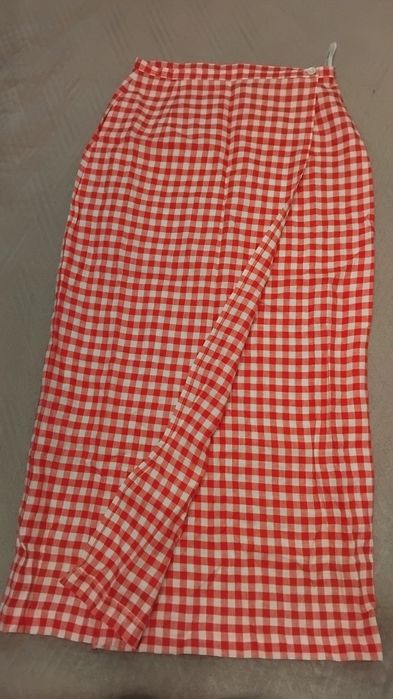 Юбка в клетку Laura Ashley 100% лён