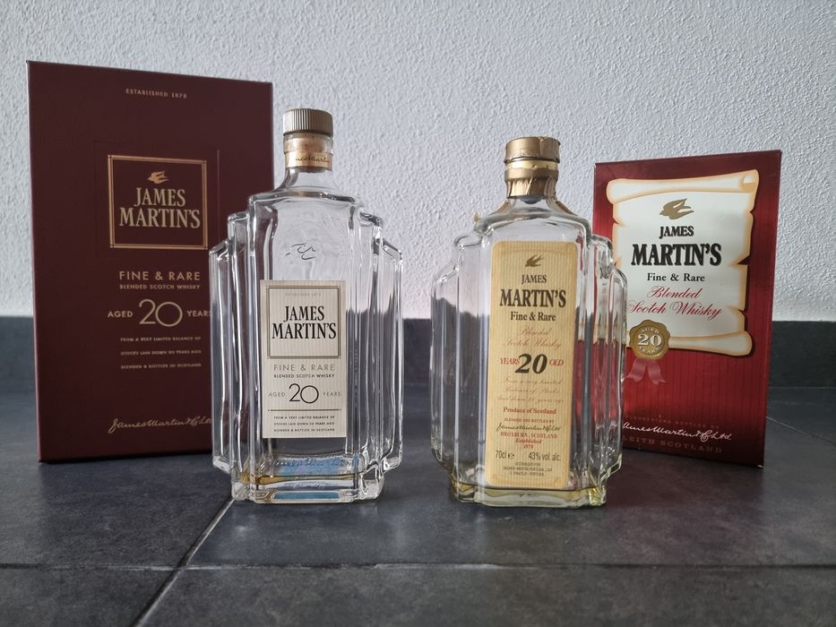 Garrafas vazias Whisky, James Martin's, Chivas, Redbreast, Jameson