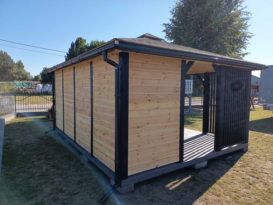Altana 4×5 m – Nowoczesna altanka – Producent konstrukcji z drewna