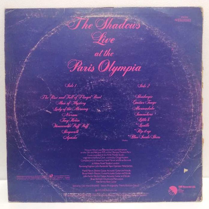 The Shadows – Live At The Paris Olympia 1975