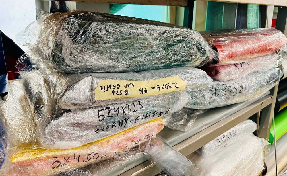 Płachty PVC - wyprzedaż gotowych produktów - różne kolory i rozmiary