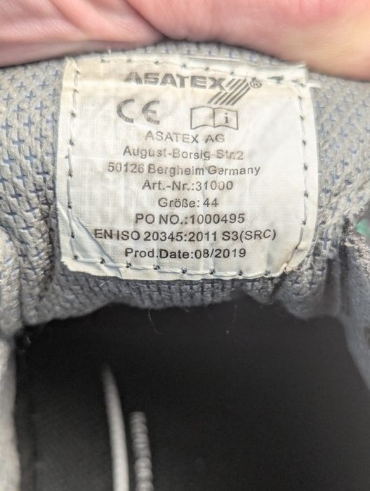 робочі черевики ASATEX 44 р.(Німеччина) шкіряні