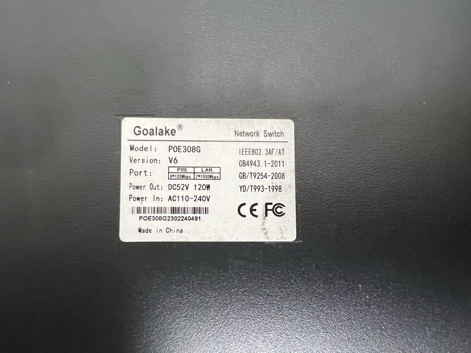 5 camaras Reolink RLC510A+300mEthernet Cat5E+PortSwitch Poe 8 portas