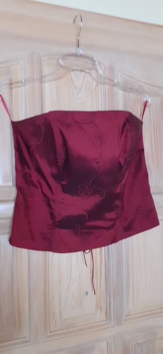 Gorset ze spódnicą satyna