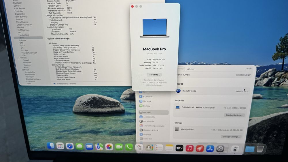 MacBook Pro 16” M4 Pro 24/512Gb Silver АКБ 99% стан нового MX2T3 MX2X3 за 1390€