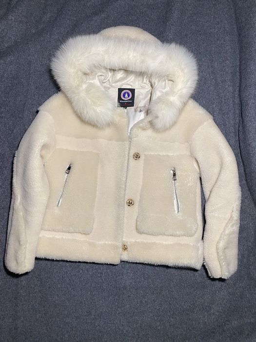 Шубка овчинка натуральная мех песец