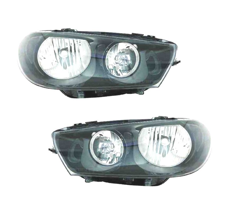 FARÓIS PARA VOLKSWAGEN VW SCIROCCO 08-14 FUNDO PRETO