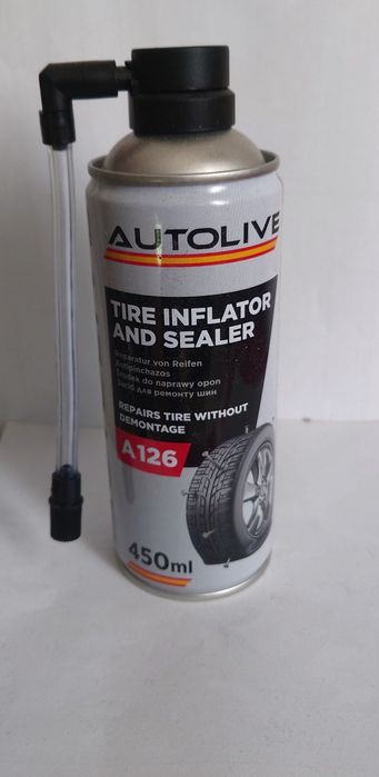Вулканизатор шин герметик AUTOLIVE TIRE INFLATOR AND SEALER 450мл.