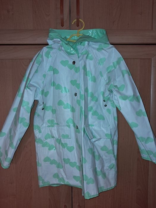 Płaszcz przeciwdeszczowy dwustronny r.128