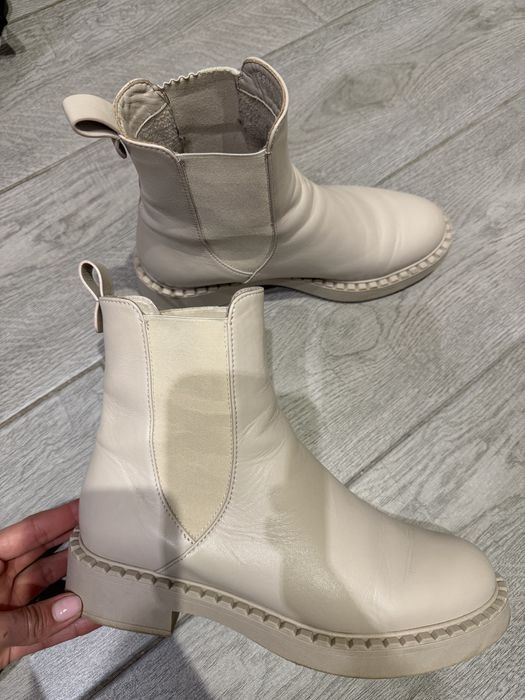 Шкіряні ботинки сапоги челсі фірмові